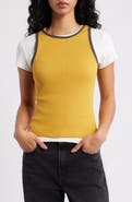Damson Madder Manon Layered Organic Cotton T-Shirt