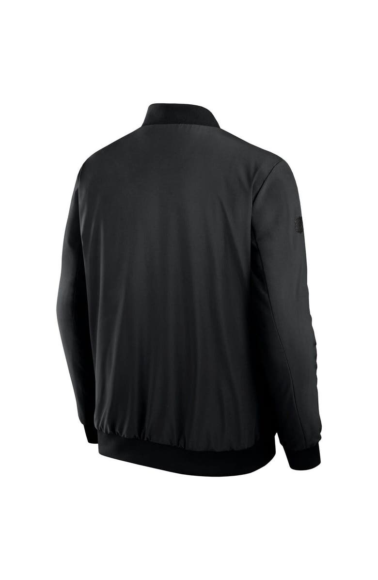 FANATICS Men's Fanatics Black Vegas Golden Knights Authentic Pro Road Full-Zip Bomber Jacket, Alternate, color, Black