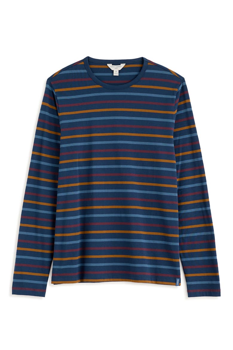 Striped Long Sleeve Sailor T-Shirt, Alternate, color, TRI BRETON SEA CAVE TEAK