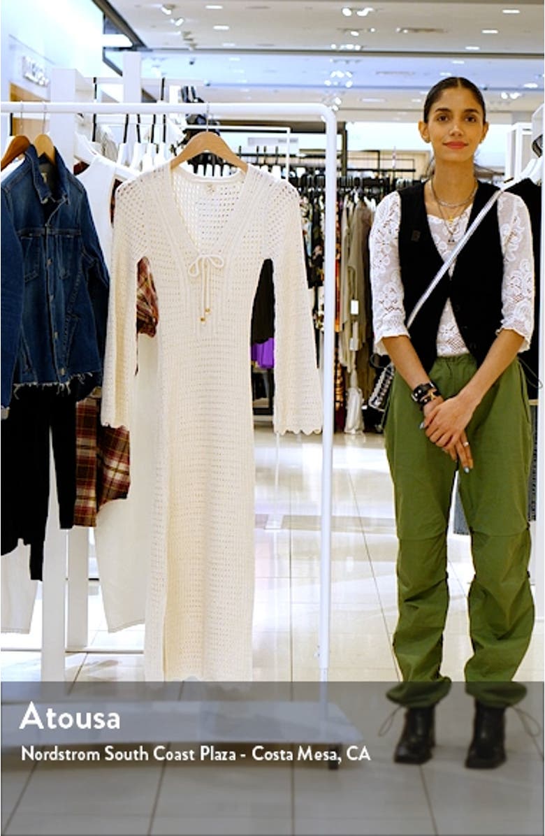 Crochet Cover-Up Maxi Dress, sales video thumbnail