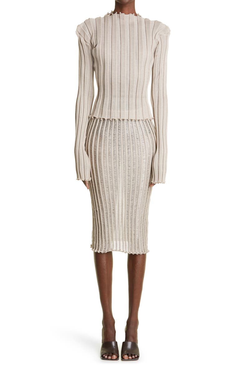 A. Roege Hove Katrine Ribbed Cotton Blend Sweater, Alternate, color,