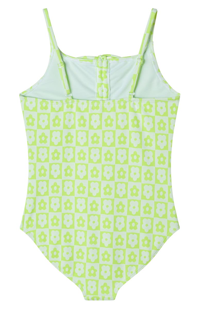 Andy & Evan Kids' Textured Floral One-Piece Swimsuit, Alternate, color, 