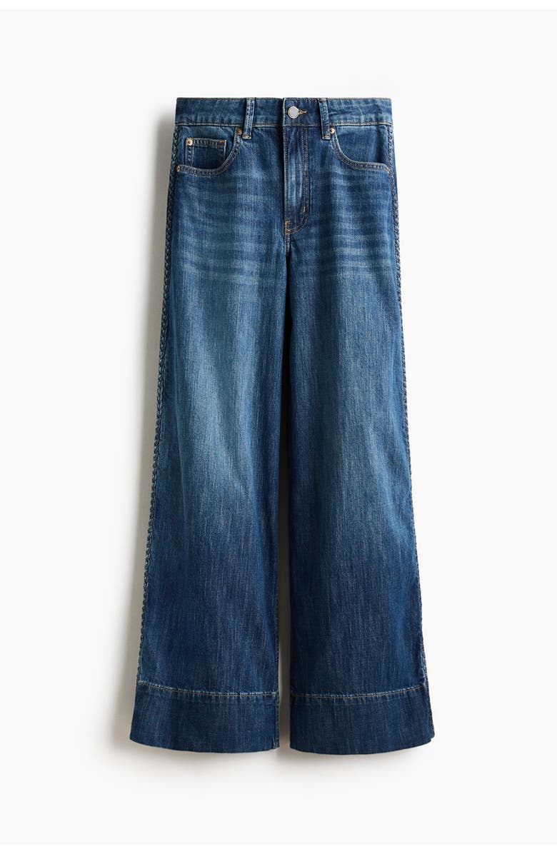 H&M Wide High Jeans, Main, color, Denim Blue