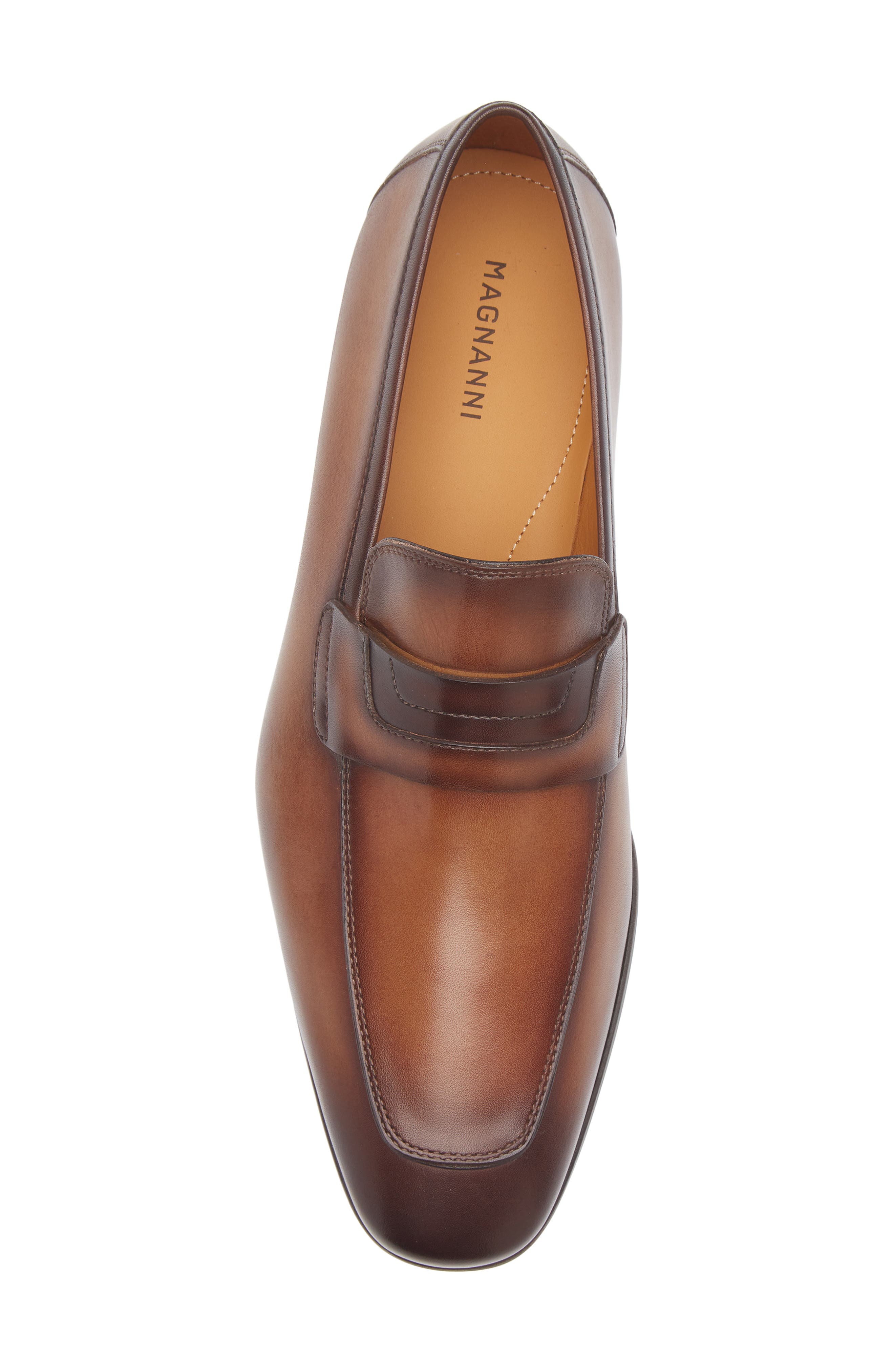Magnanni Ratan Loafer, Alternate, color, Leno / Brown