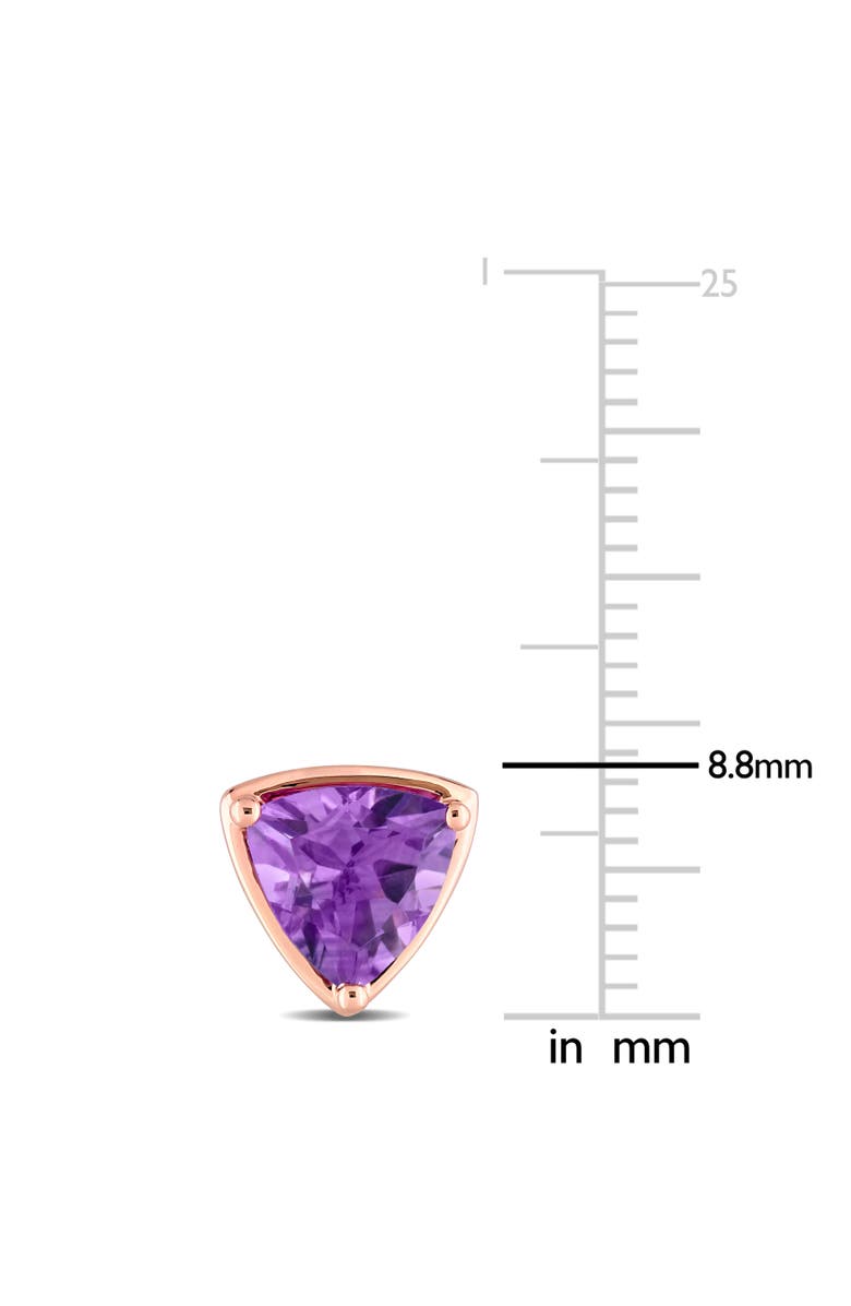 Julianna B. Trilliant Amethyst Stud Earrings 14k, Alternate, color, Amethyst