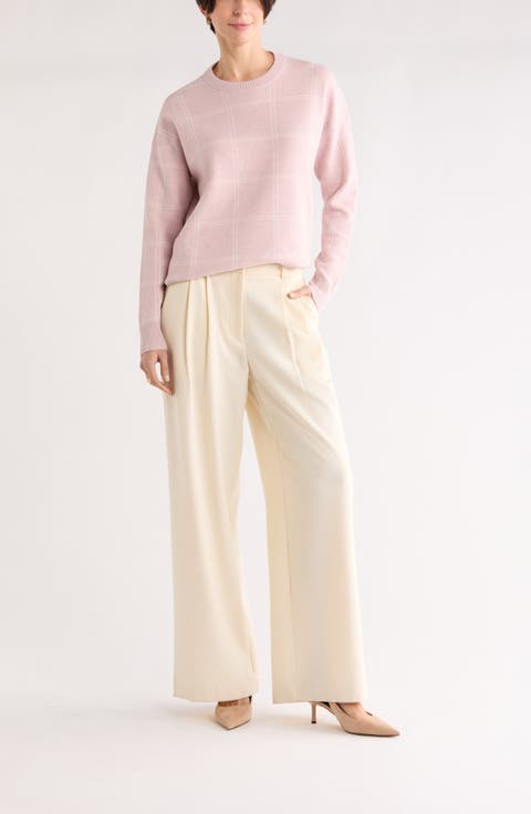 Patterned Crewneck Sweater