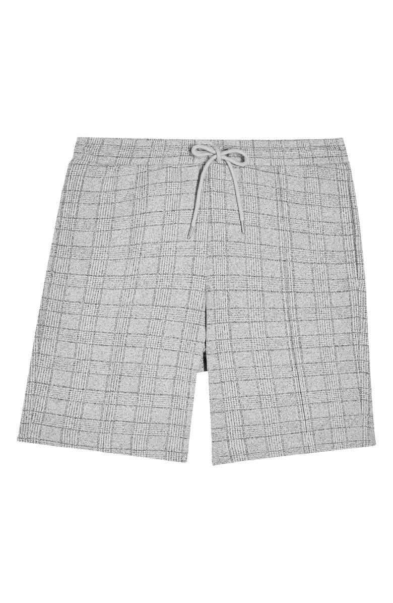 Topman Skinny Fit Glen Plaid Drawstring Shorts, Alternate, color, 