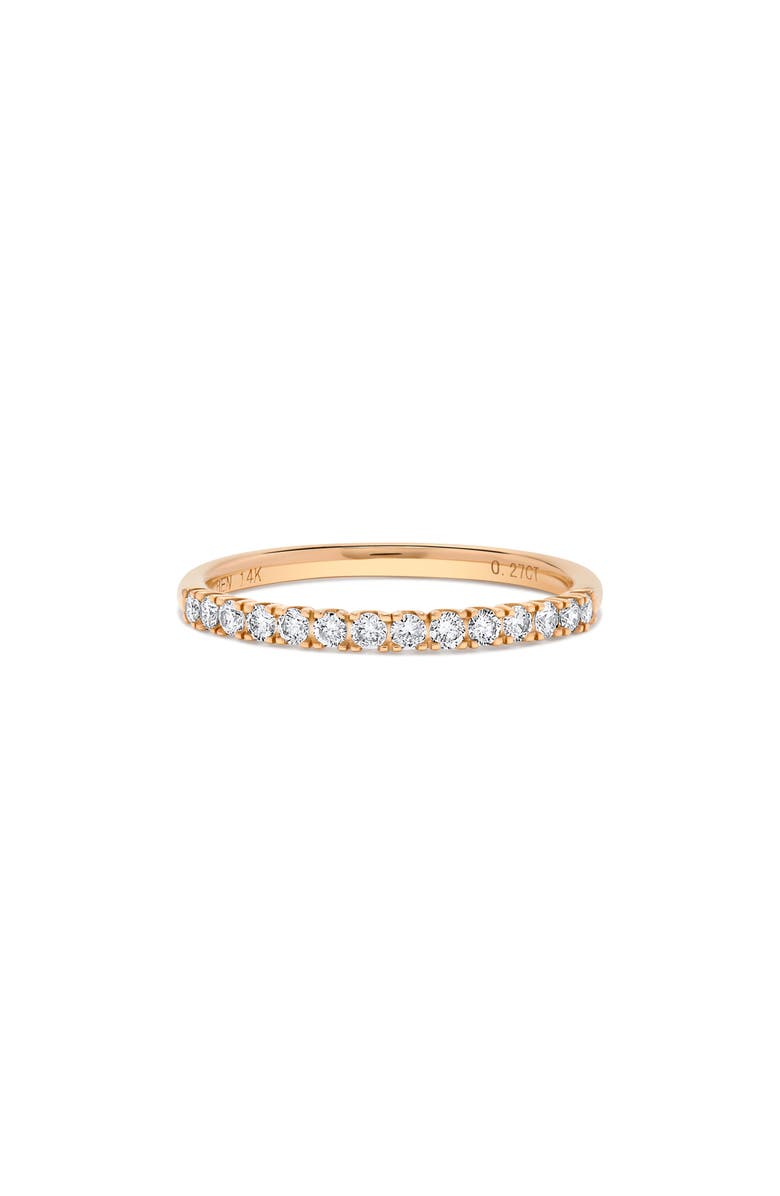 H.J. Namdar Prong Set Diamond Band Ring, Alternate, color, Rose Gold