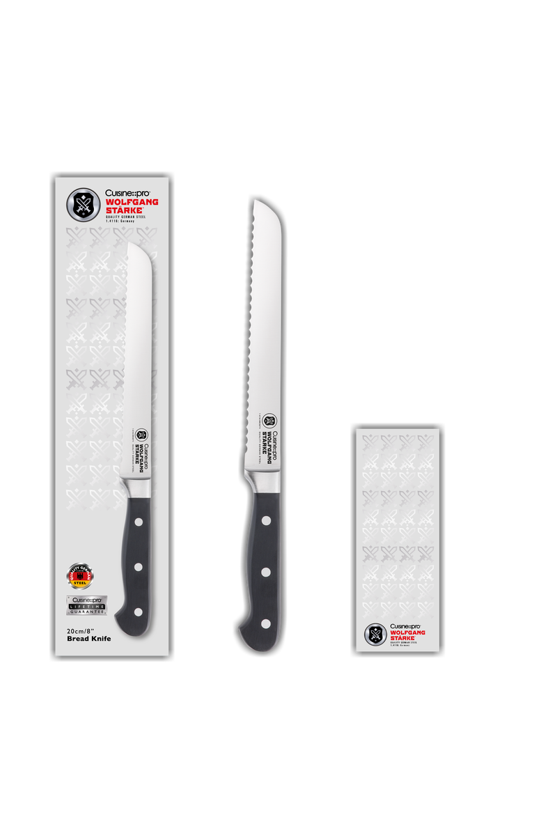 Cuisine::pro<sup>®</sup> WOLFGANG STARKE 8" Bread Knife, Alternate, color, Black