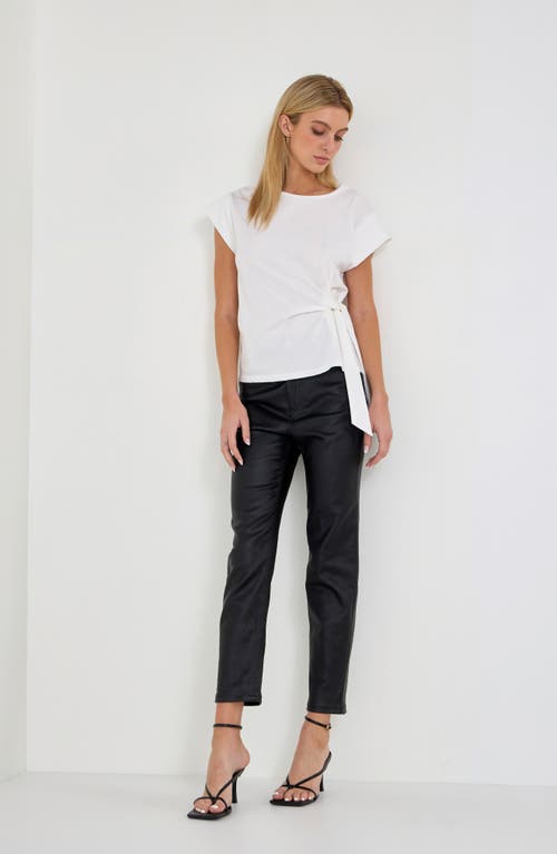 English Factory Coated Skinny Jean In Black