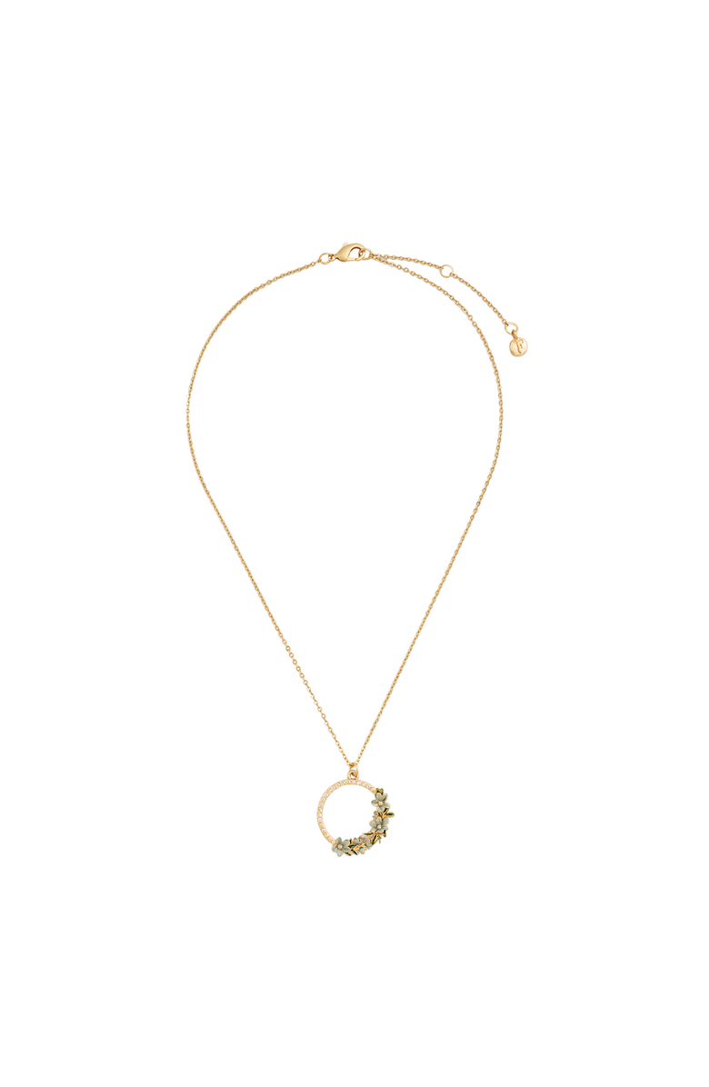 Fable England Floral Wreath Necklace, Alternate, color, Gold