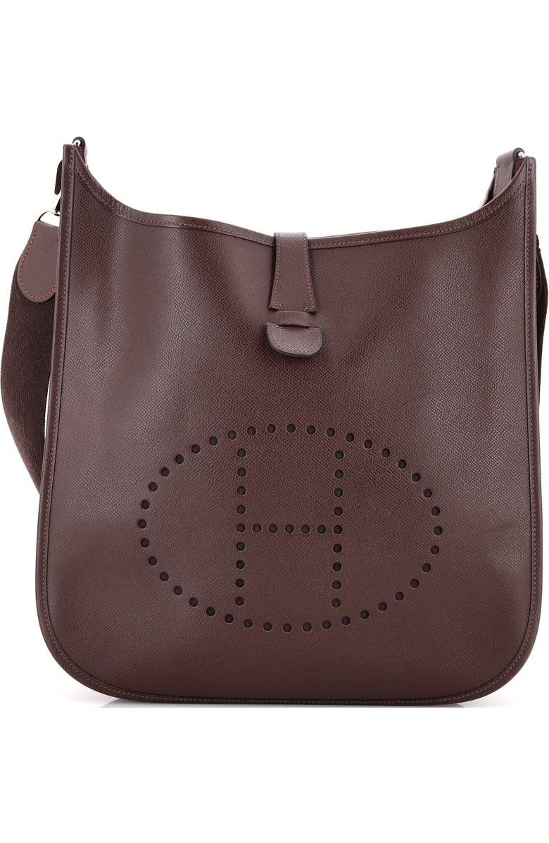 Pre-Owned Hermes Evelyne Bag Gen II Epsom GM, Main, color, Havane