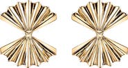 Anita Ko 18k Gold Double Fan Earrings