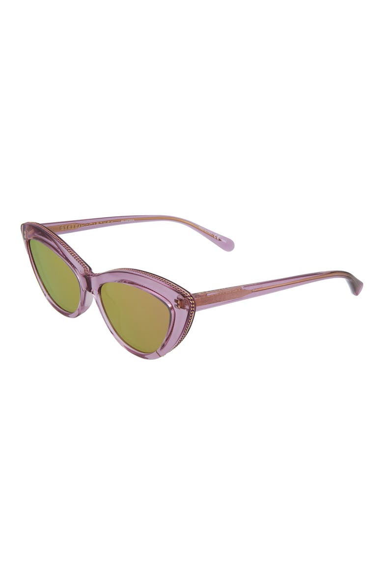 54mm Cat Eye Sunglasses, Alternate, color, VIOLET PINK/ MPK