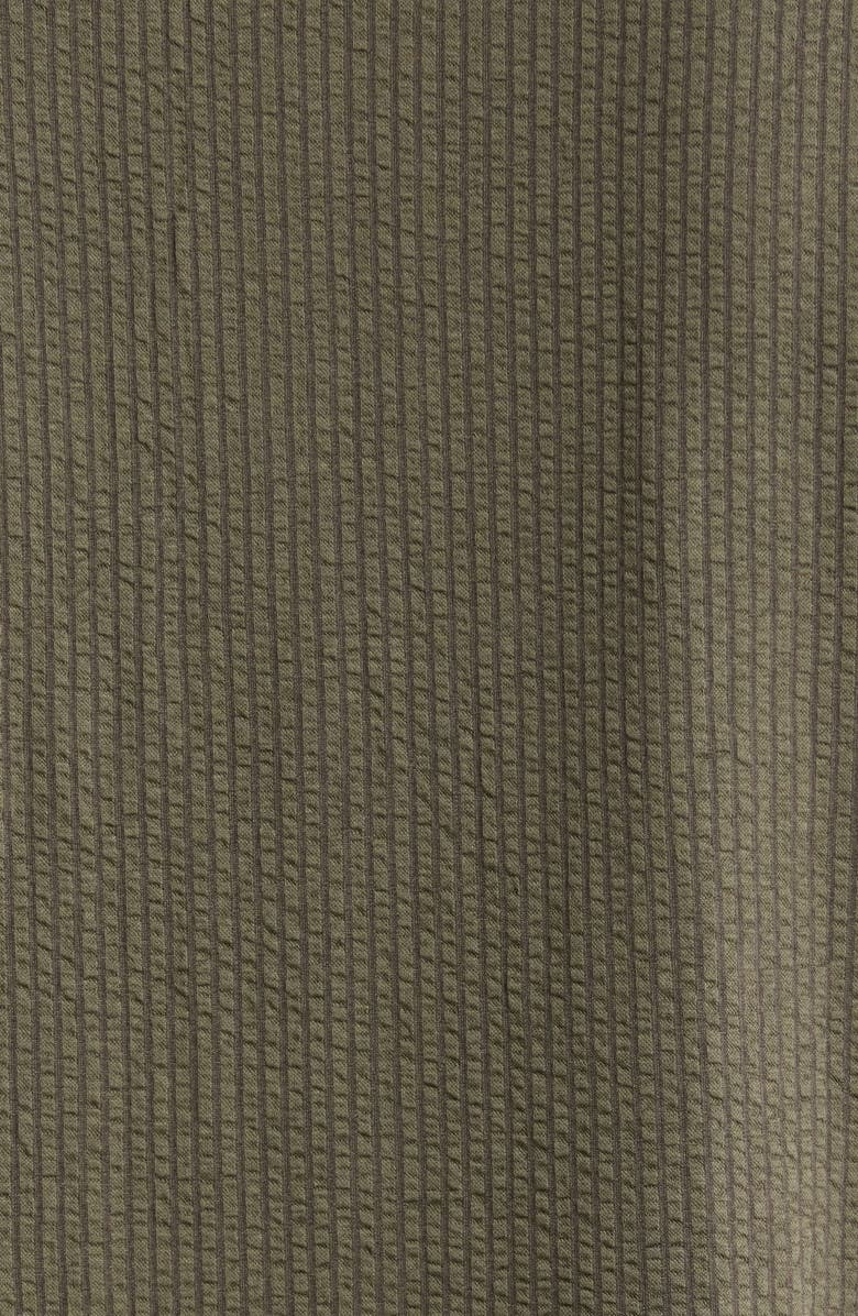 Robert Barakett Manny Short Sleeve Knit Button-Up Shirt, Alternate, color, Dark Olive