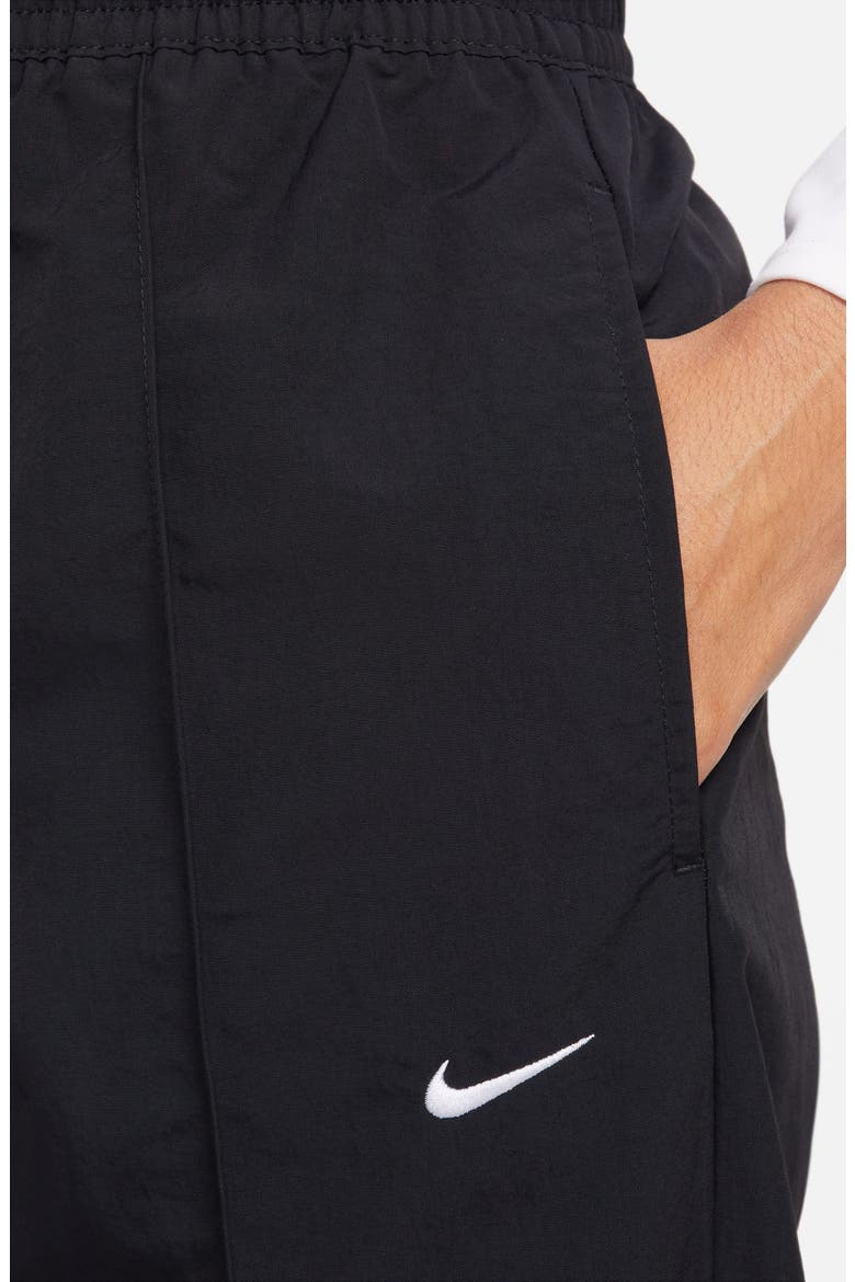 Sportswear Everything Wovens Mid-Rise Open-Hem Pants, Alternate, color, BLACK/WHITE