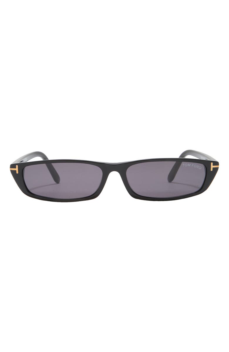 TOM FORD 59mm Slim Rectangle Sunglasses, Main, color, 