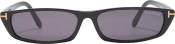 59mm Slim Rectangle Sunglasses