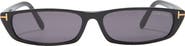 TOM FORD 59mm Slim Rectangle Sunglasses