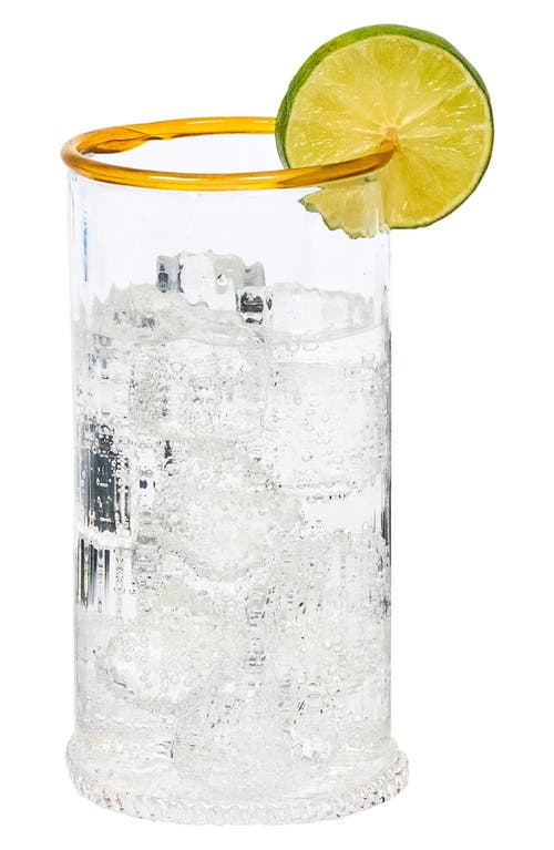 Juliska Nell Set Of 4 Highball Glasses In Daffodil