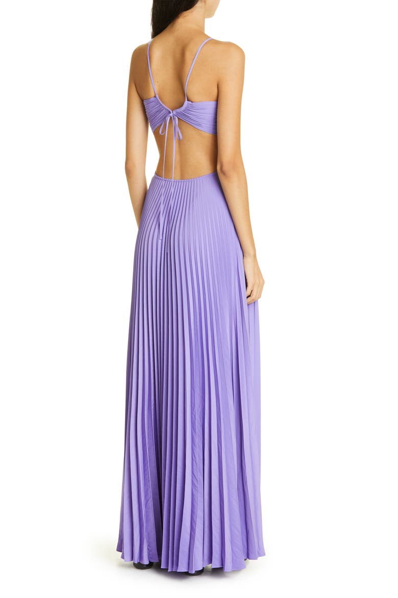 a.l.c. moira pleated halter maxi dress A.l.c. Moira Cutout Halter Dress - Black