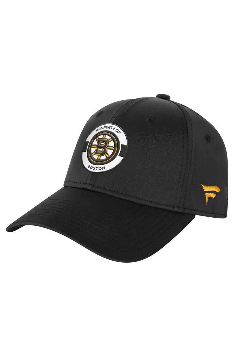 FANATICS Youth Fanatics Black Boston Bruins Authentic Pro Training Camp Stretch Fit Hat, Main, color, Black