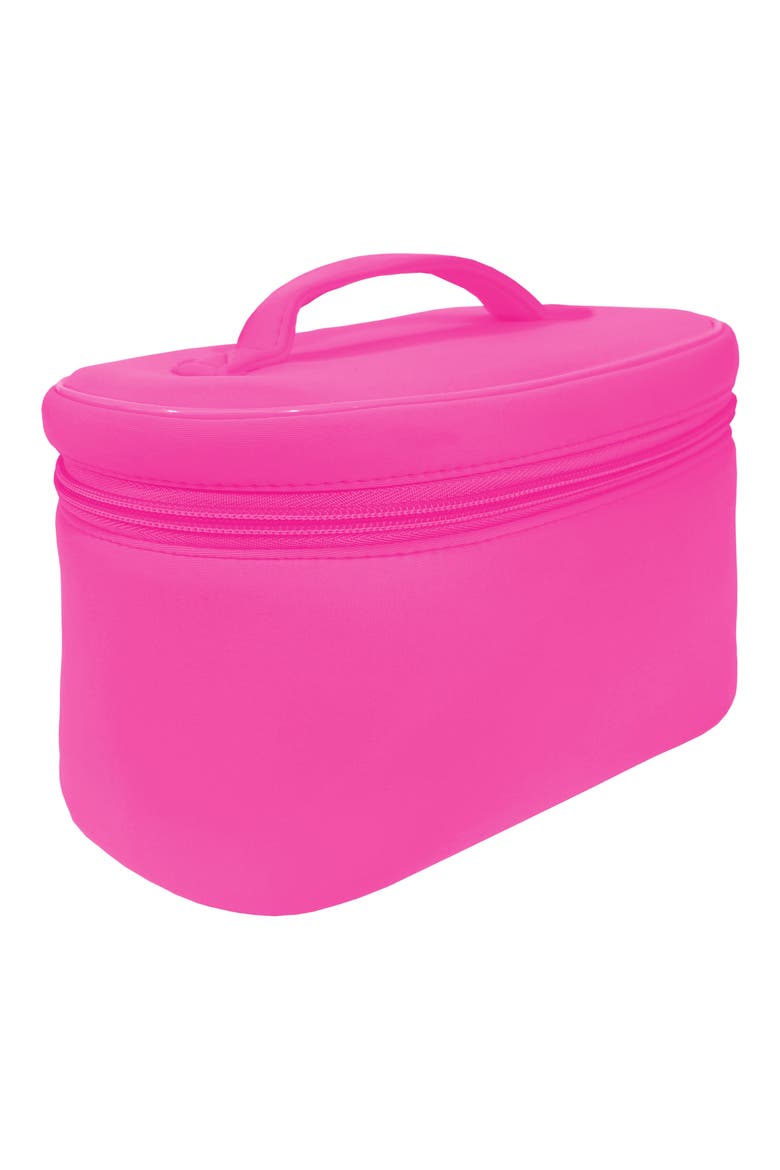 Allure Cosmetic Case, Alternate, color, HOT PINK