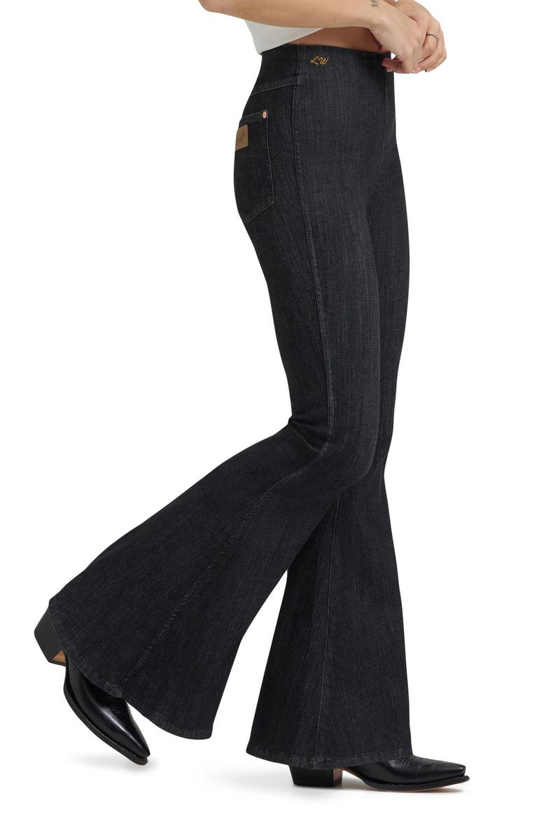 x Lainey Wilson Pull-On Bell Bottom Jeans, Alternate, color, BLACK