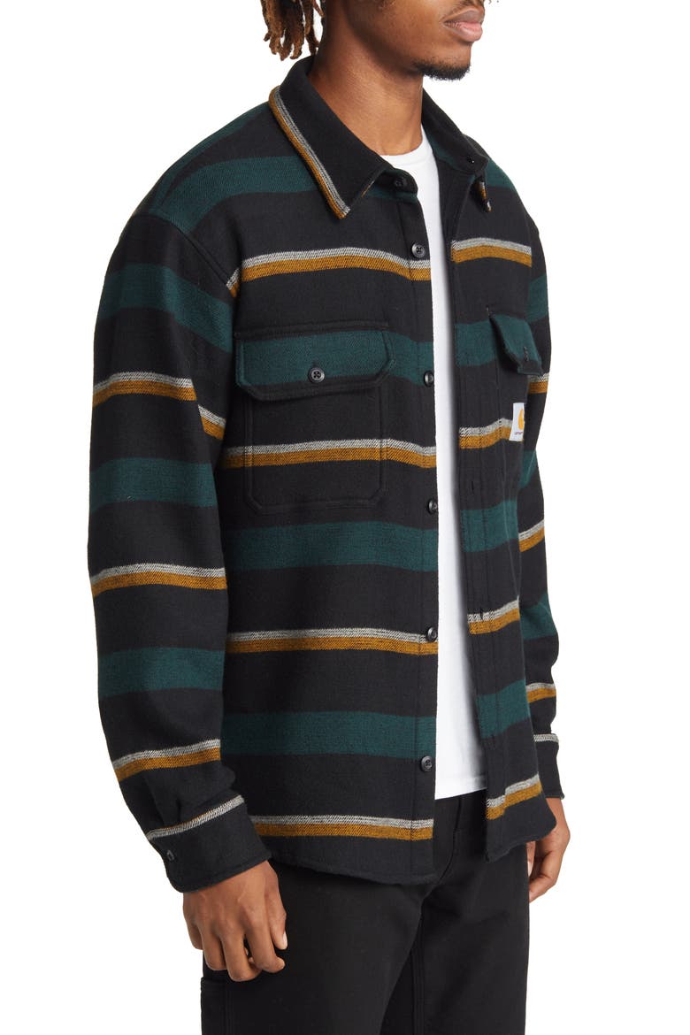 Bowman Stripe Button-Up Shirt, Alternate, color, BOWMAN STRIPE JUNIP