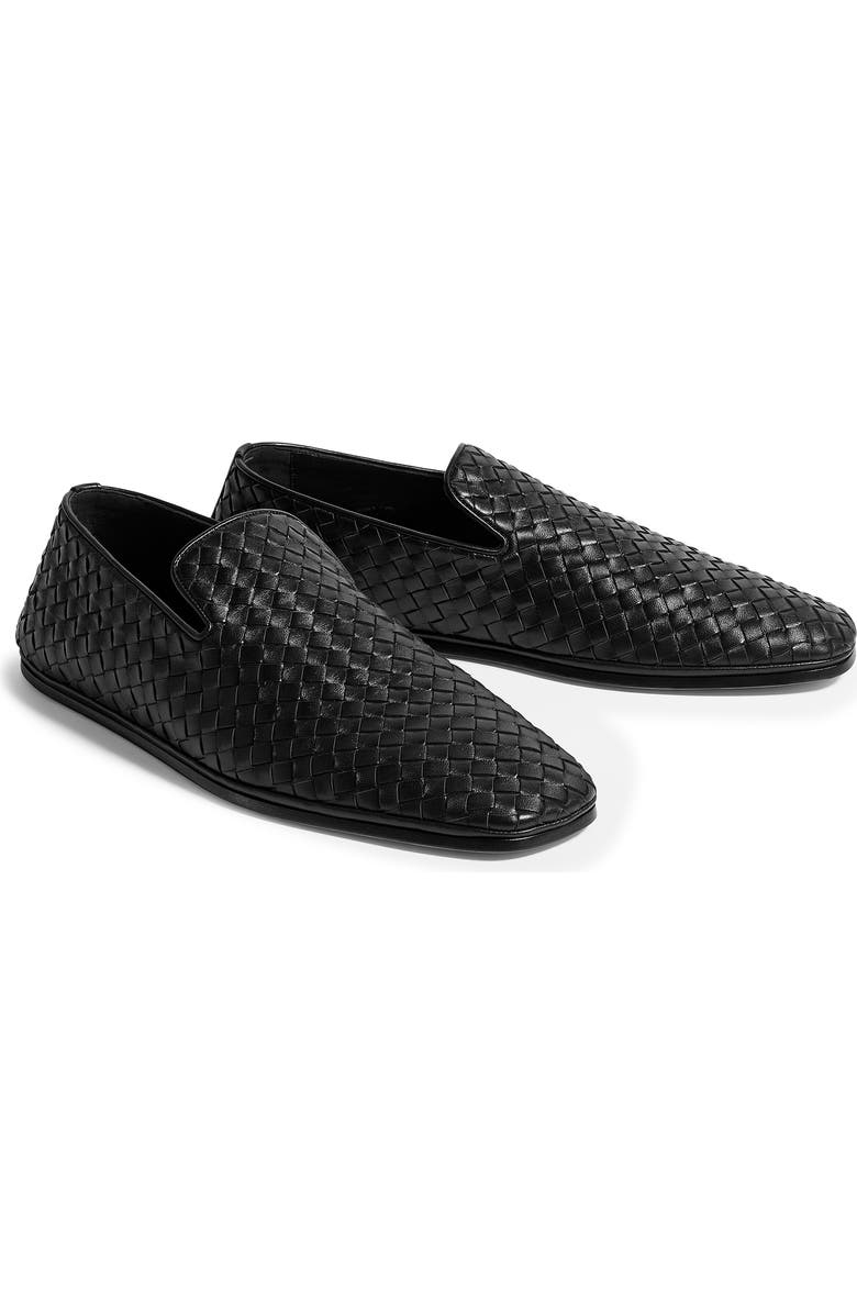 Bottega Veneta Palazzo Leather Slipper, Alternate, color, 1000 Black