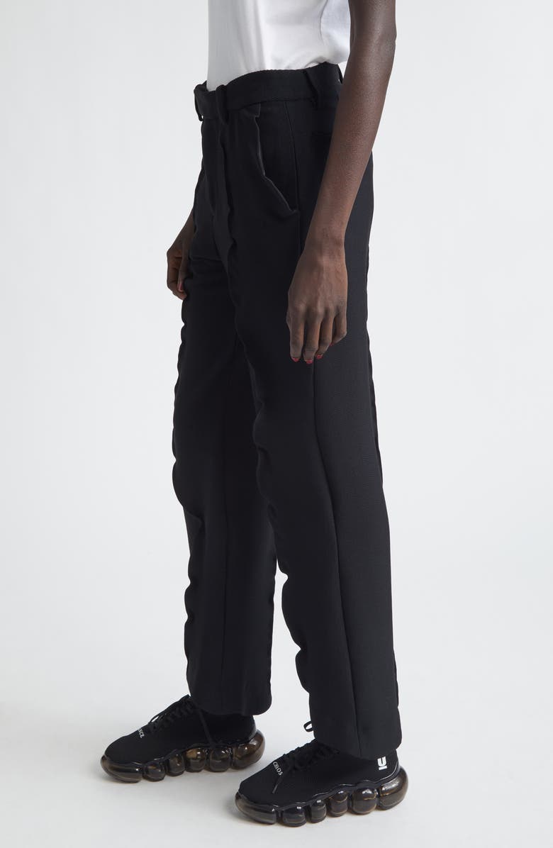 Undercover Pintuck Wool Blend Pants, Alternate, color, Black