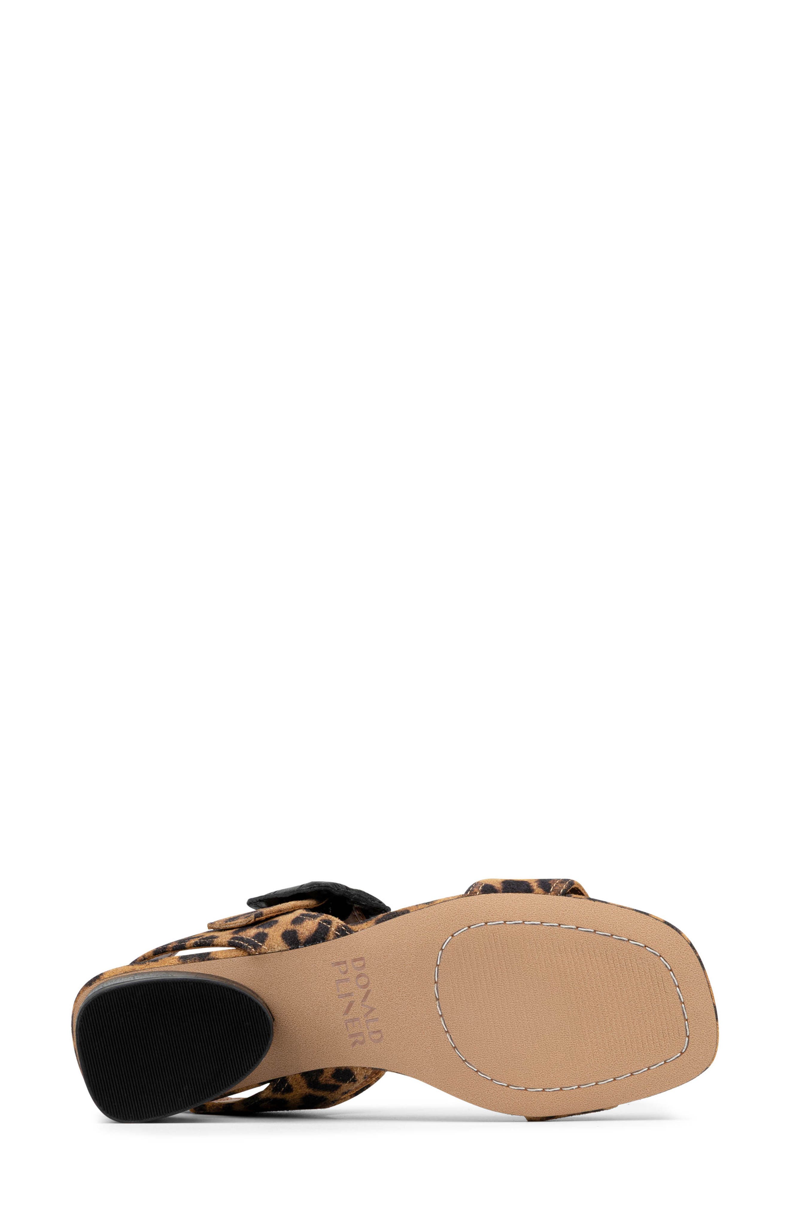 Oversize Buckle Slingback Sandal, Alternate, color, LEOPARD