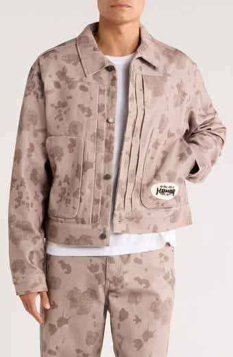 HONOR THE GIFT Tonal Floral Twill Trucker Jacket