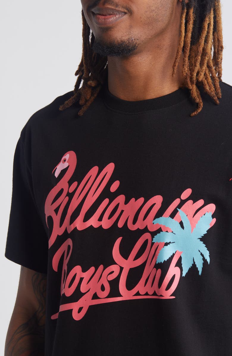 Billionaire Boys Club Flamillionaire Cotton Graphic T-Shirt, Alternate, color, Black
