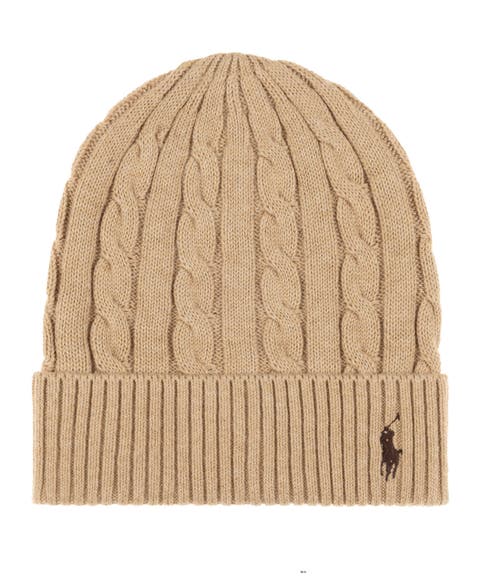 Cotton Cashmere Cable Beanie