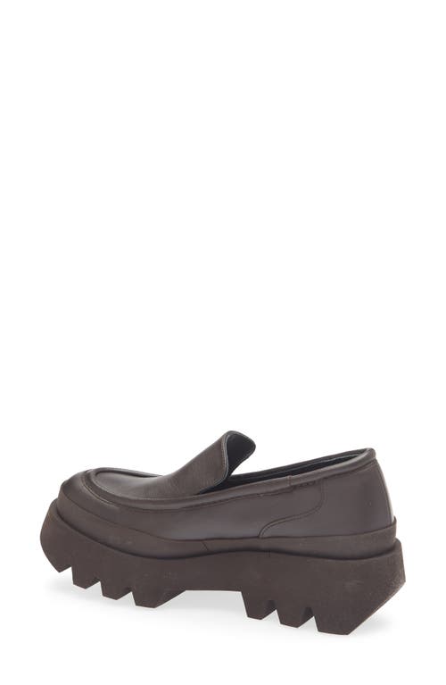 Paloma Barceló Paloma Barcelo Teseo Iris Saw Edge Platform Loafer In Moka