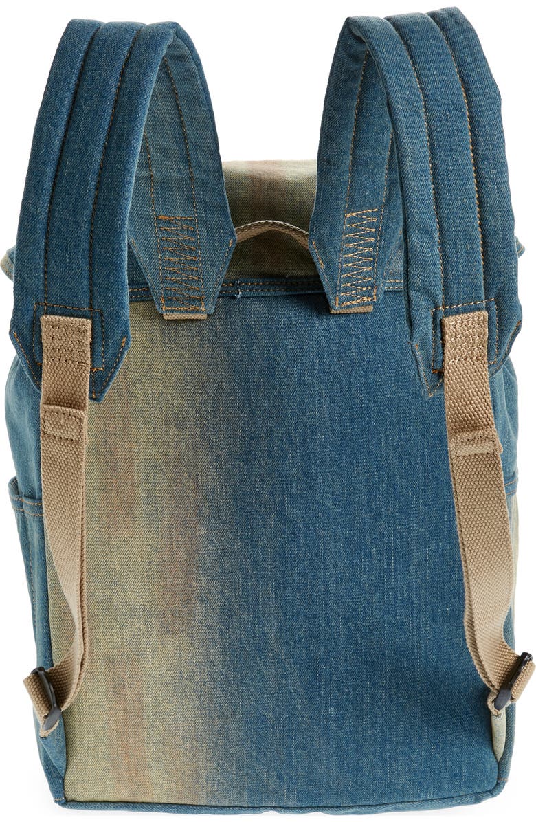Acne Studios Post Penicillin Denim Backpack, Alternate, color,