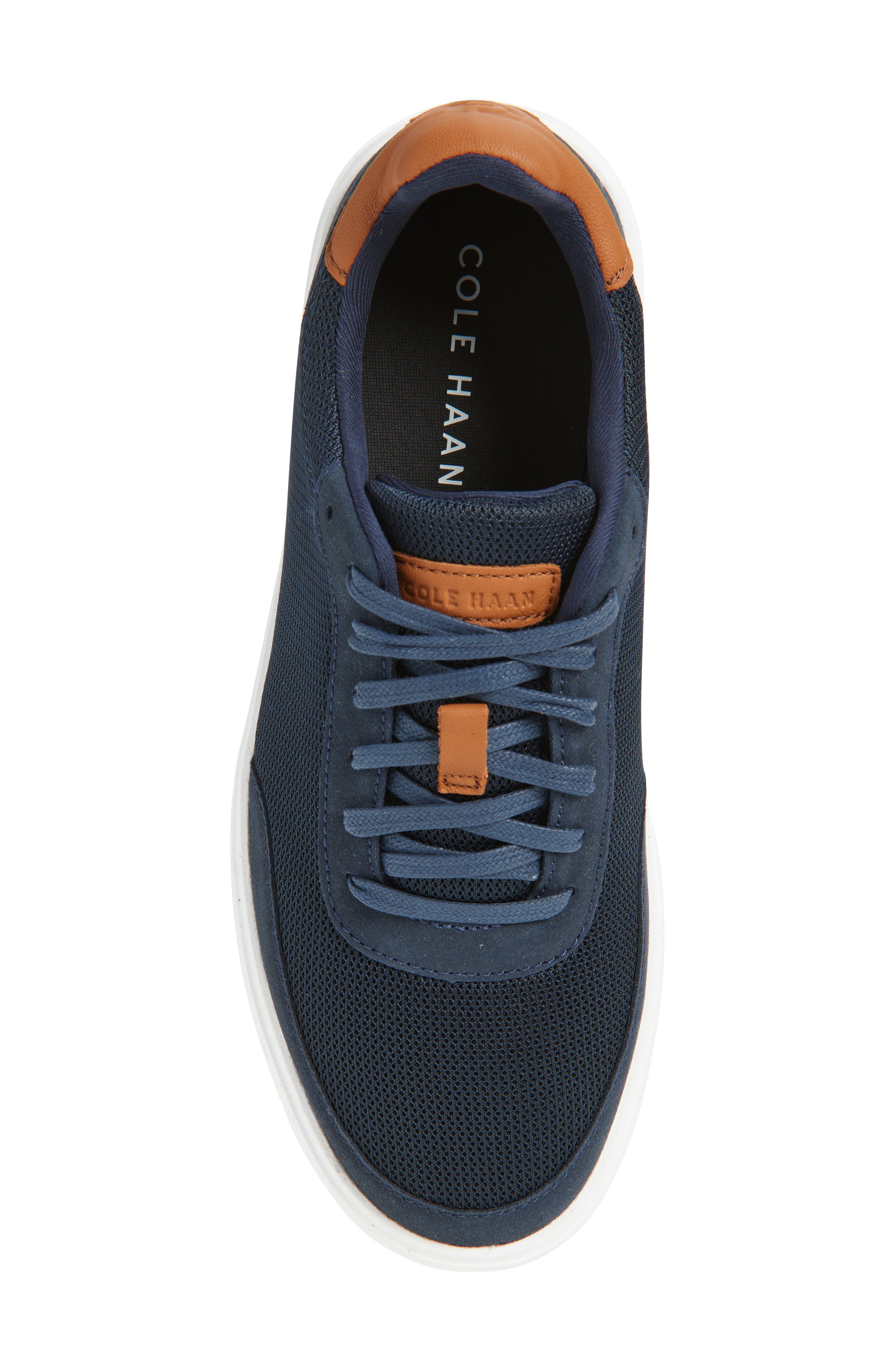 Cole Haan Grand Crosscourt Sideserve Sneaker, Alternate, color, Navy Blazer / British Tan
