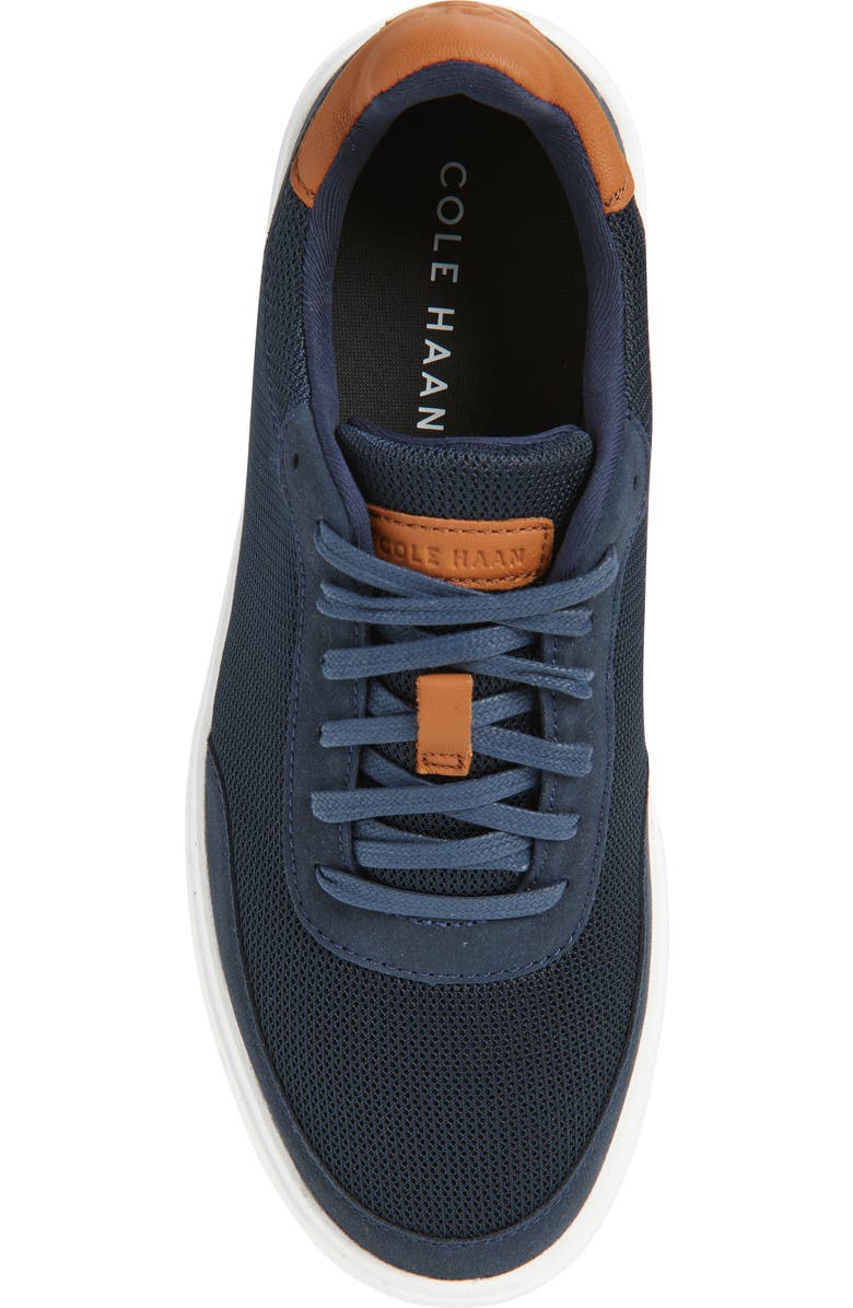 Cole Haan Grand Crosscourt Sideserve Sneaker, Alternate, color, Navy Blazer / British Tan
