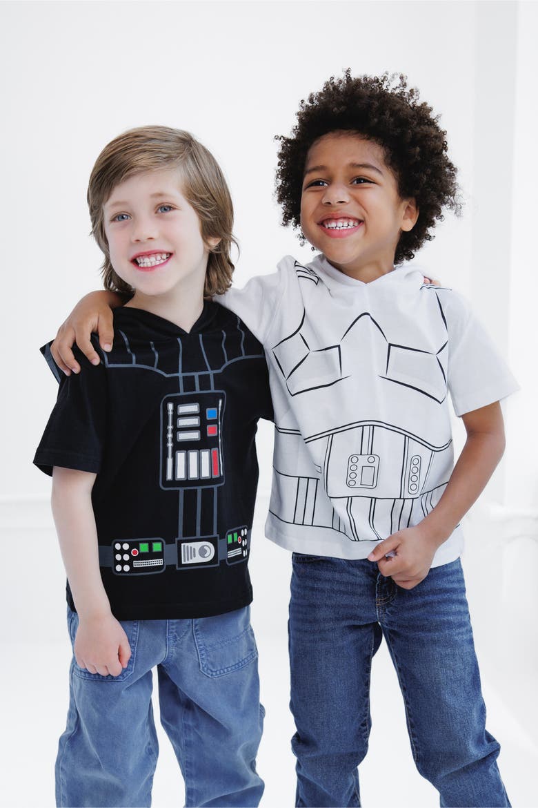 Hooded T-shirt, Alternate, color, Stormtrooper White