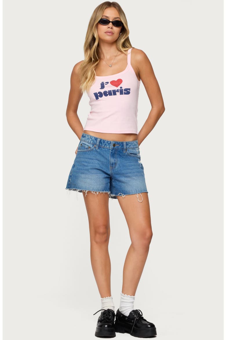 Love Paris Crop Graphic Camisole, Alternate, color, LIGHT-PINK
