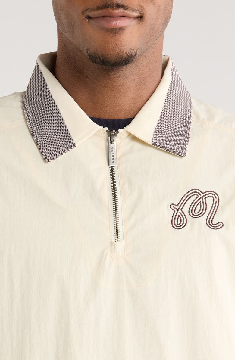 Malbon Golf Dove Quarter Zip Pullover, Alternate, color, Dove Grey