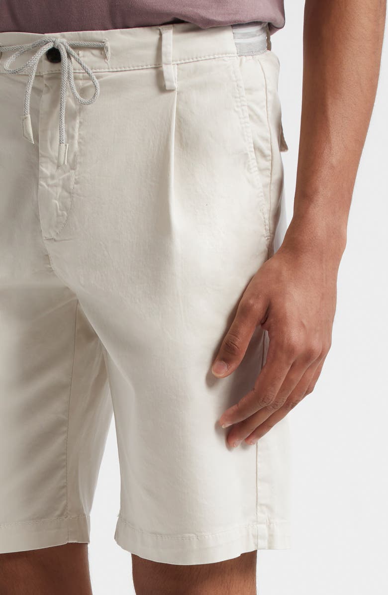 Eleventy Stretch Cotton Bermuda Shorts, Alternate, color, Sand