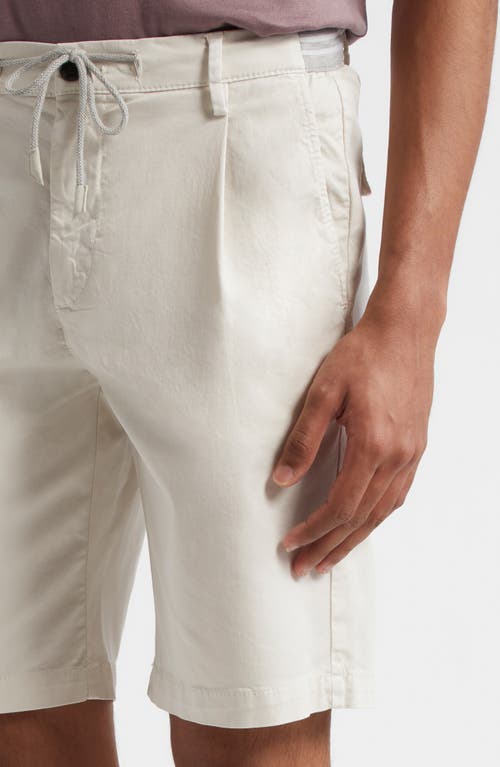 Eleventy Stretch Cotton Bermuda Shorts In Sand
