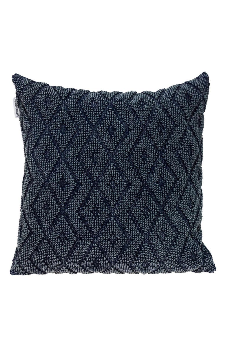PARKLAND COLLECTION Sorrel Hand-Woven Accent Pillow, Main, color, Navy