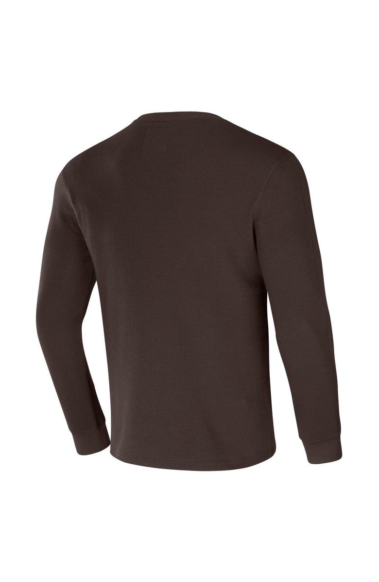 NFL X DARIUS RUCKER Men's NFL x Darius Rucker Collection by Fanatics Brown Cleveland Browns Long Sleeve Thermal T-Shirt, Alternate, color, 