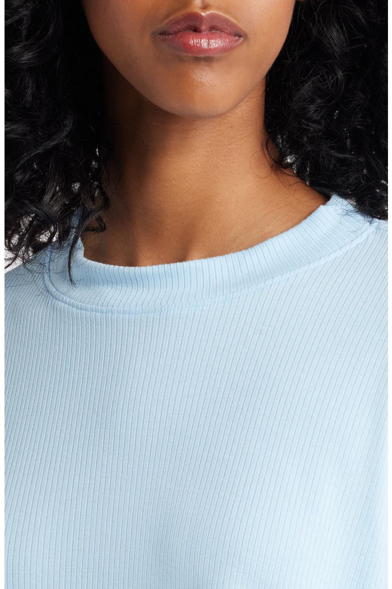 Lex Oversize Rib Top & Pants Set, Alternate, color, LIGHT BLUE