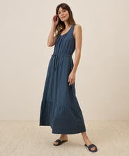 Pact Organic Cotton Relaxed Slub Tank Maxi Dress