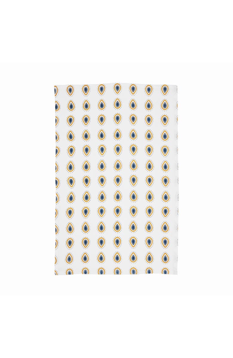 carol & frank Paisley Dot Towel, Main, color, Yellow