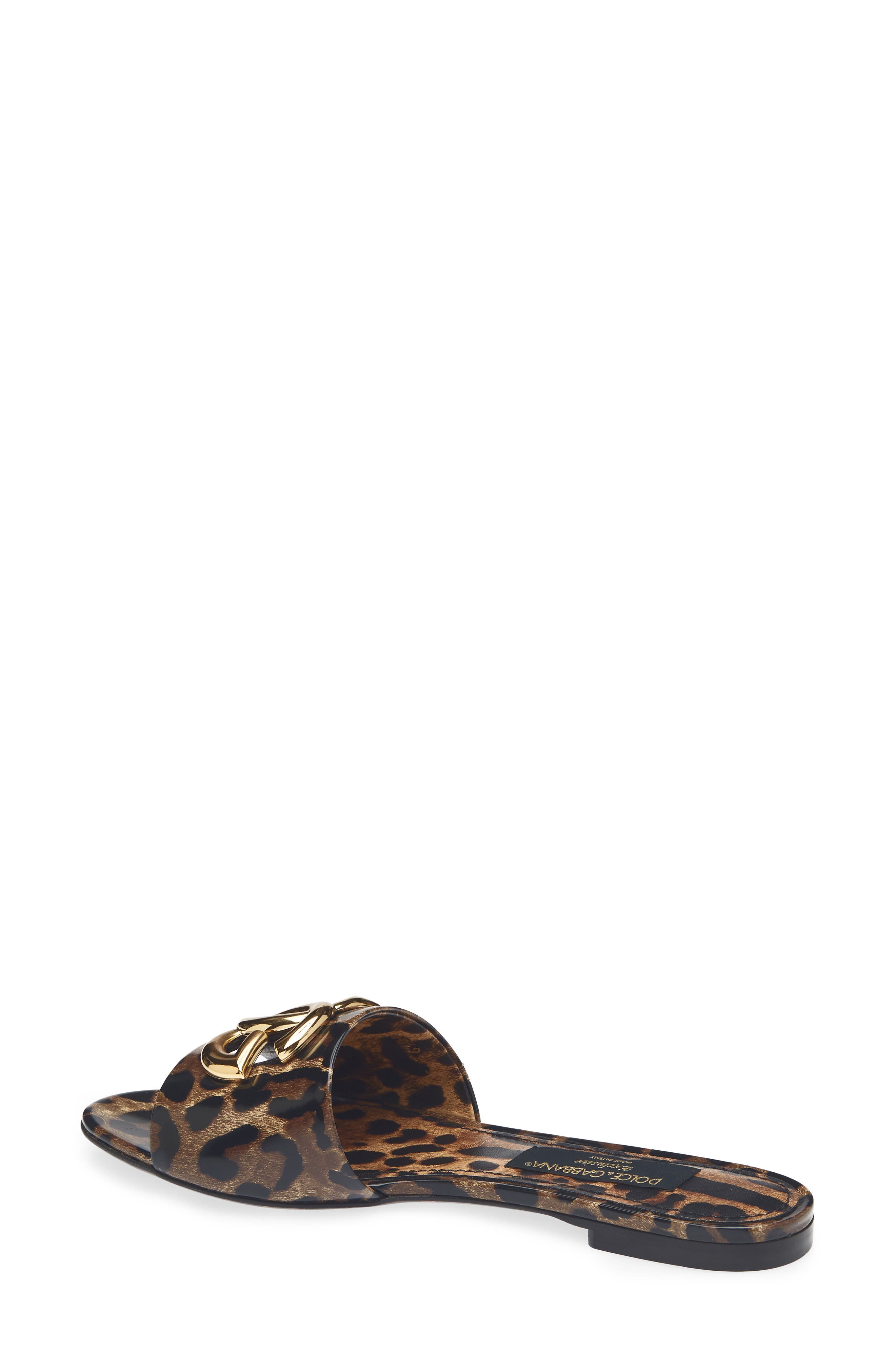 Bianca Leopard Slide Sandal, Alternate, color, HA93M LEO